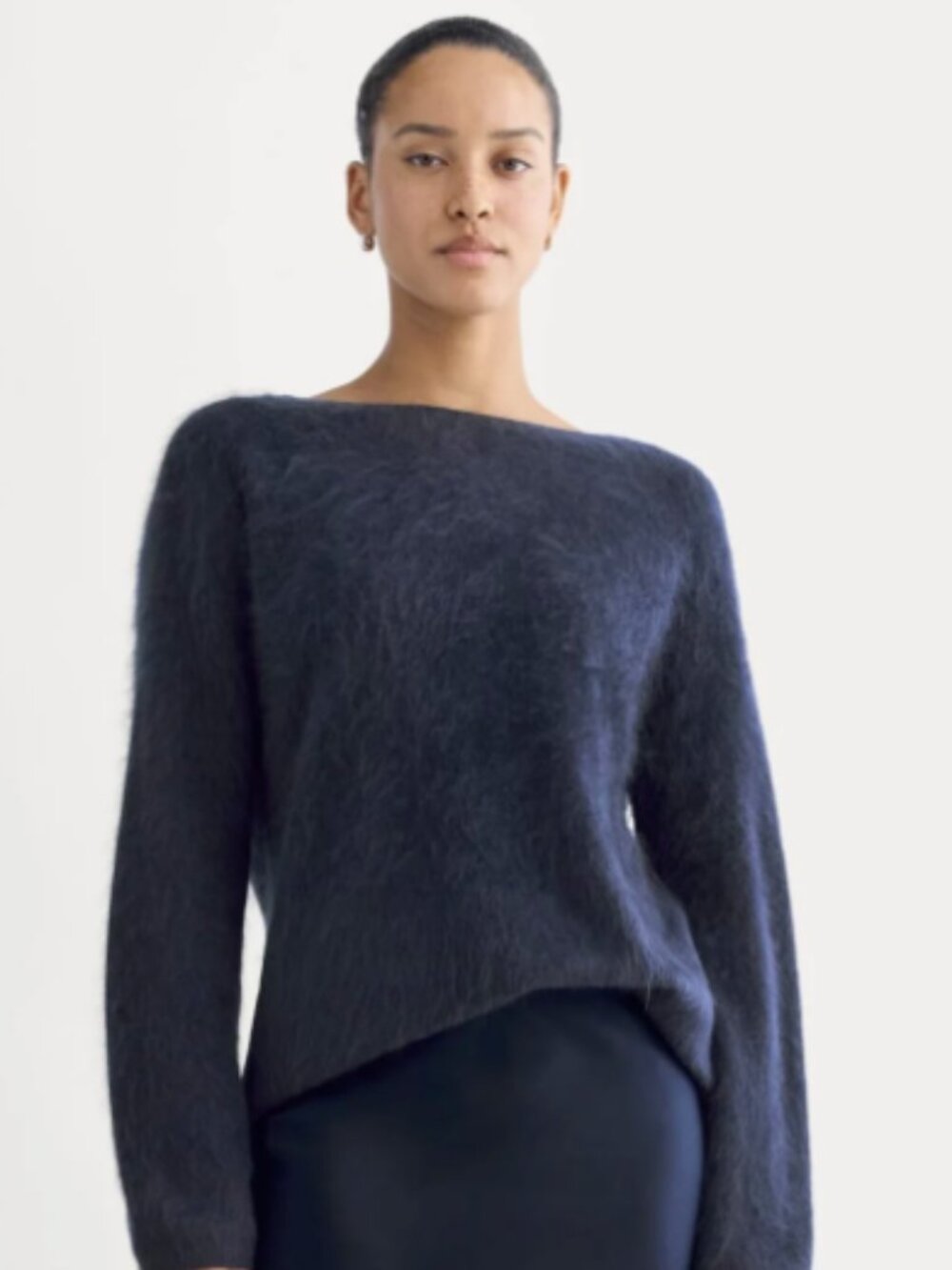 NWT Everlane Lush Cashmere Boatneck Sweater - Starry Navy - Size XS
